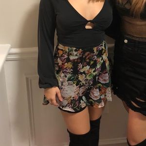 Show me your mumu skirt - dark floral